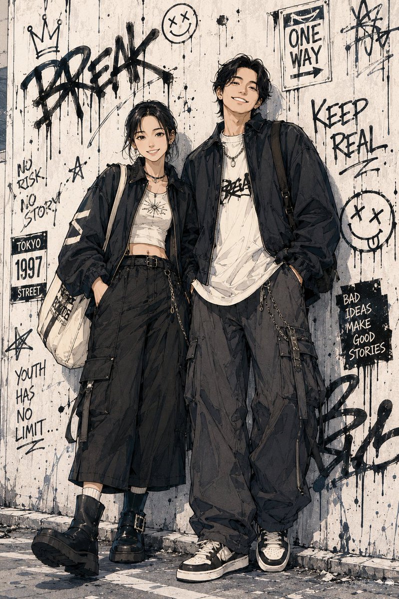 Shonen Manga Character Poster