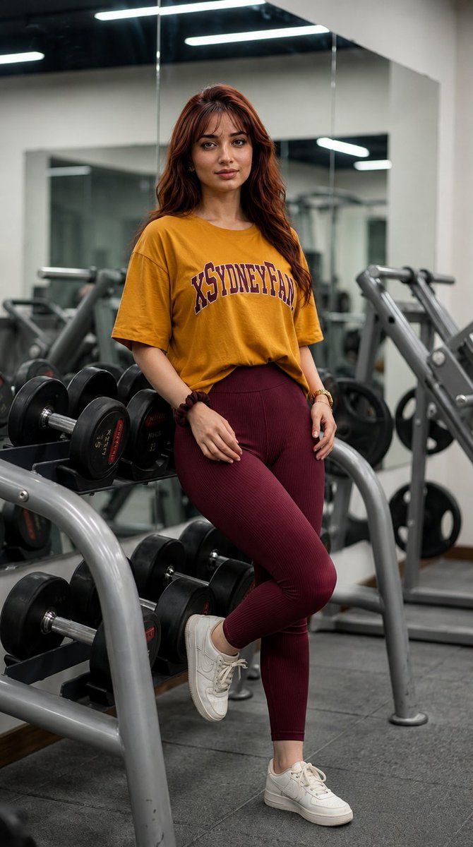 Gym Mirror Selfie Portrait