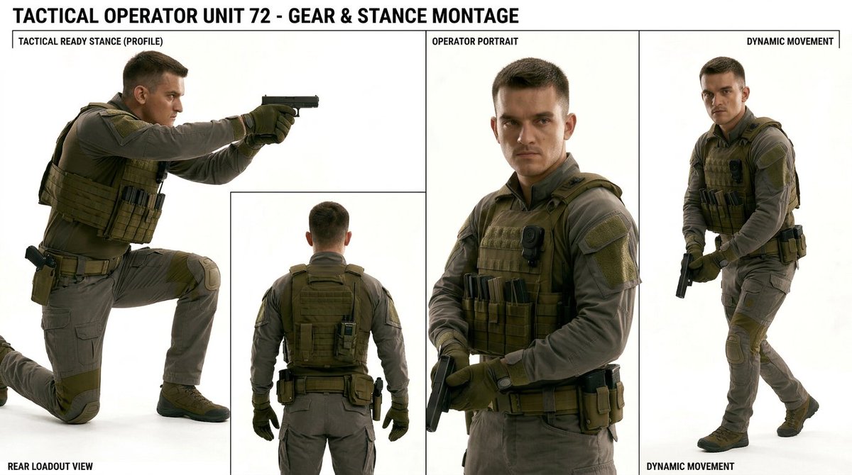 Tactical Operator Gear Montage