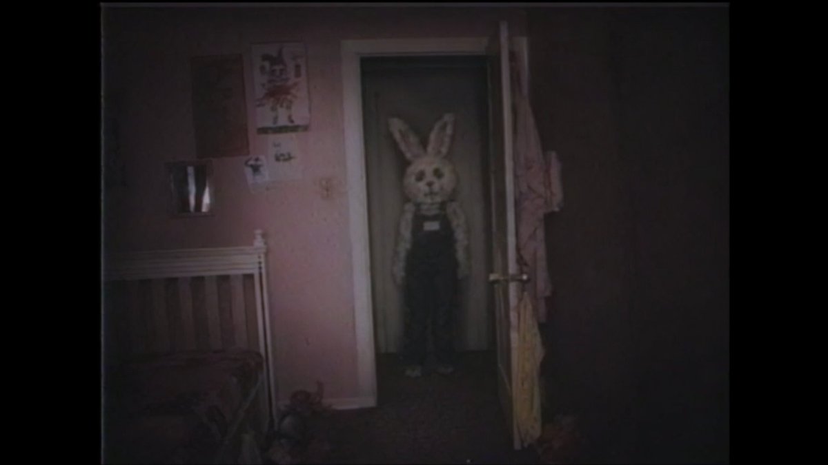 Creepy VHS Bedroom Doorway Figure