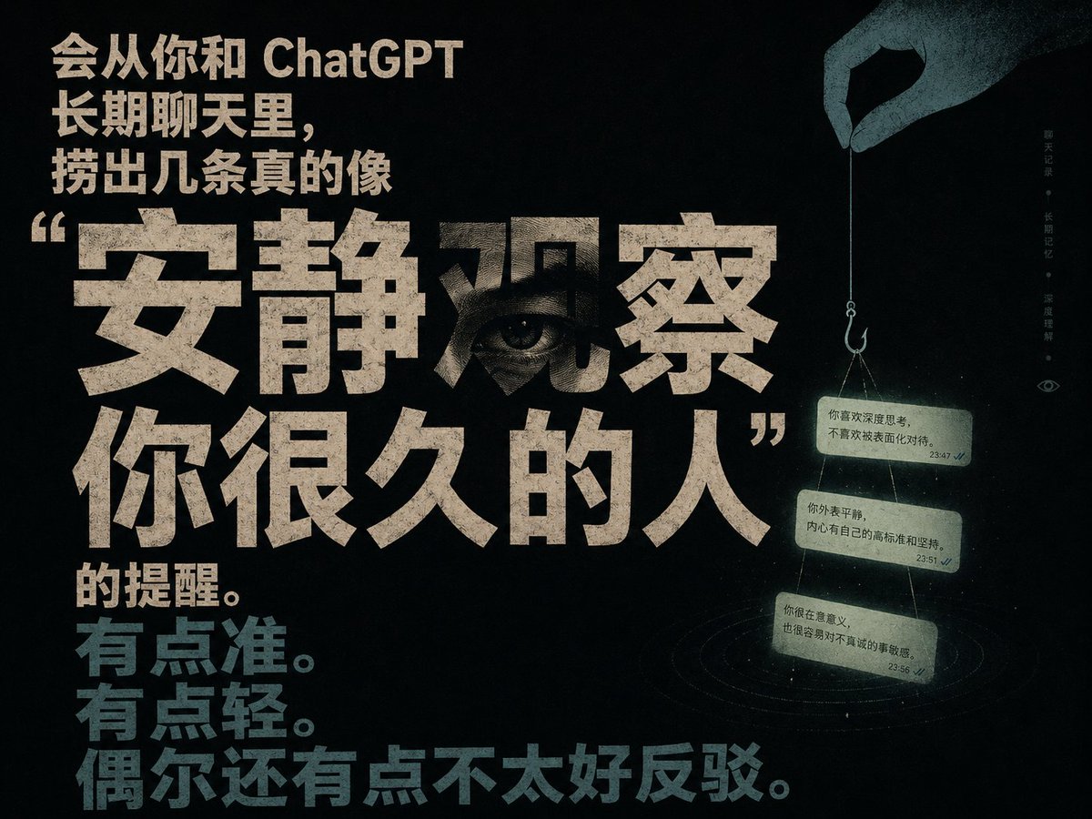 Quiet Observation ChatGPT Memory Poster
