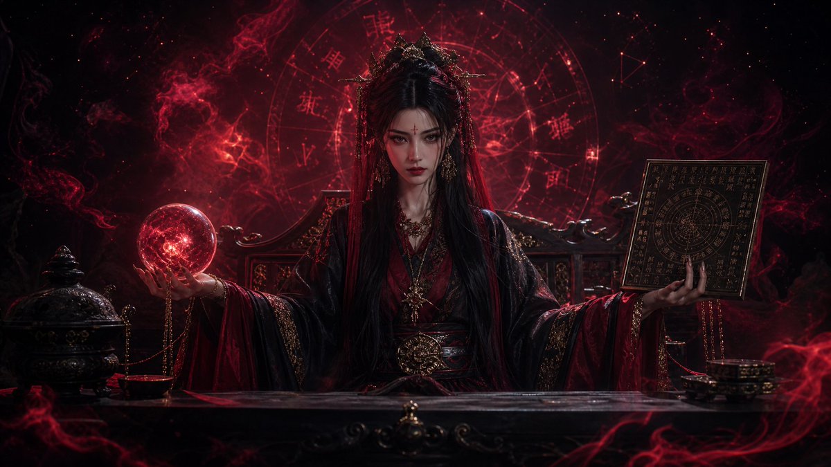 Dark Queen Oriental Diviner Portrait