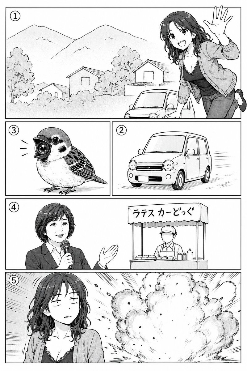 Polished Manga Page From Rough Storyboard