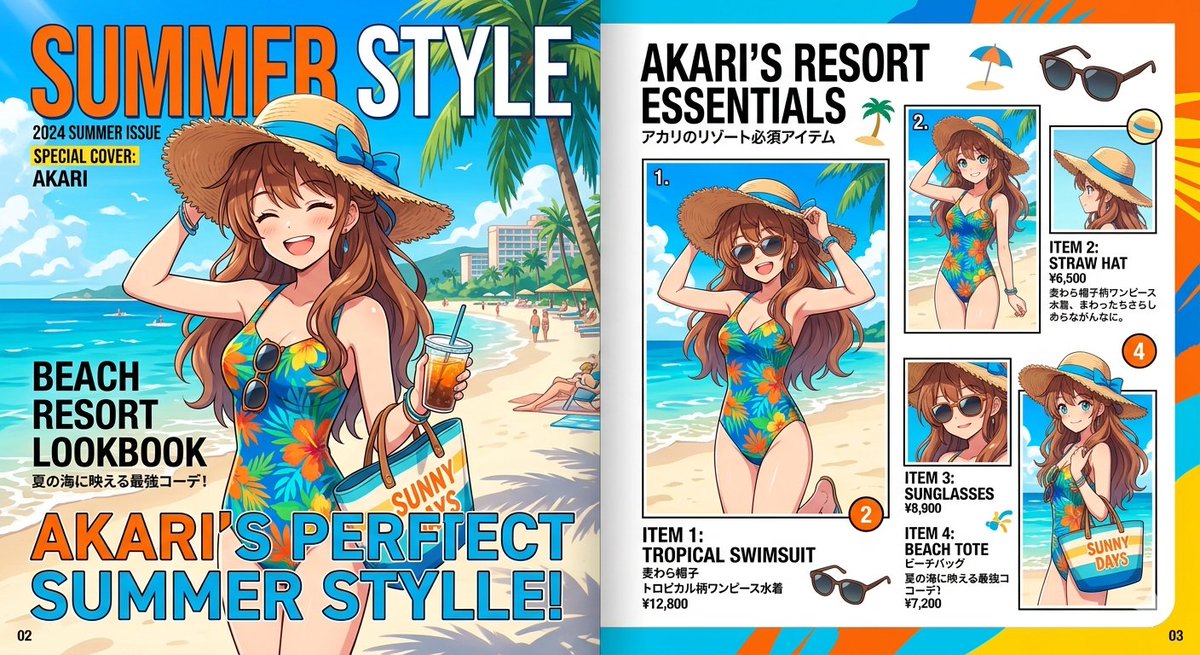 Akari Summer Resort Magazine Spread