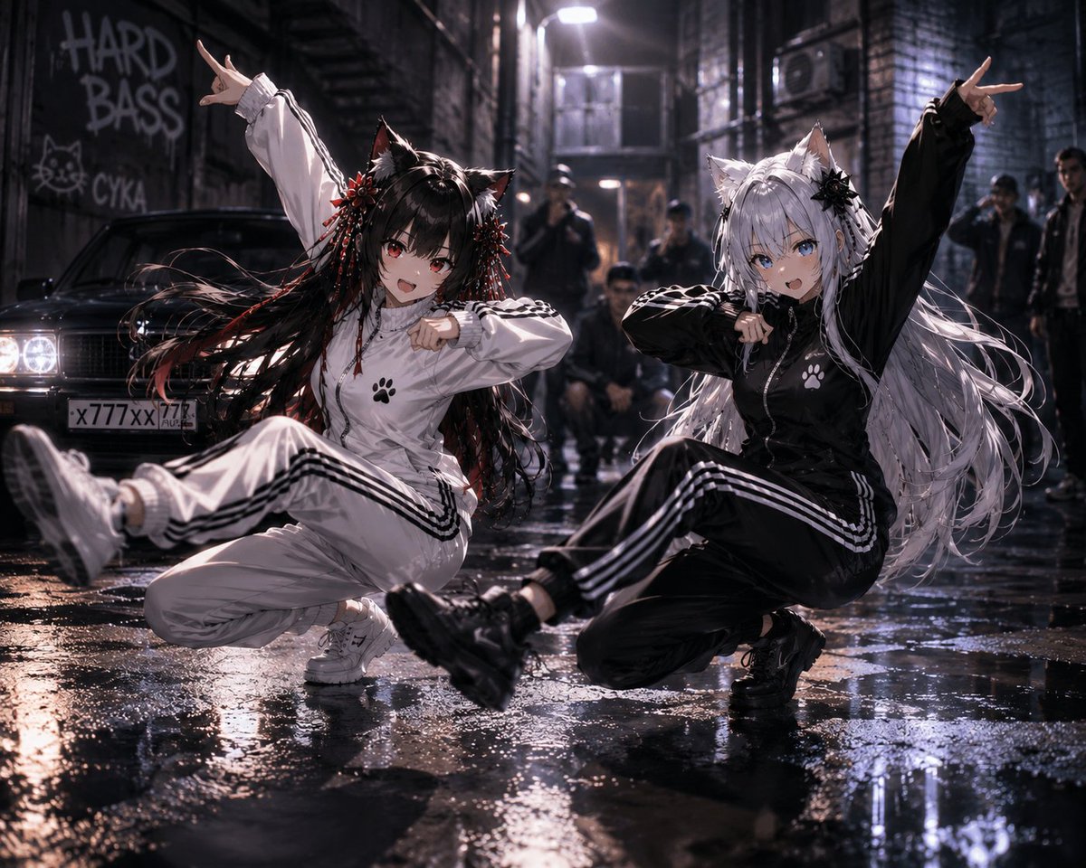 Catgirl Hardbass Alley Dancers