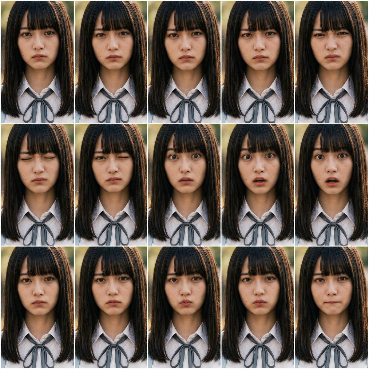 Photoreal FACS Expression Grid