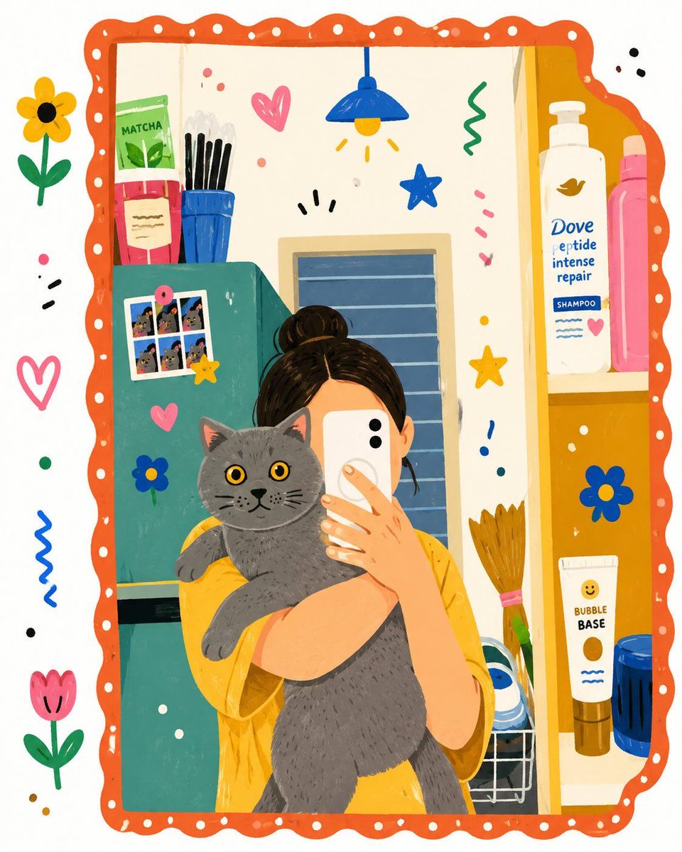 Flat Folk Illustration Style Transformation