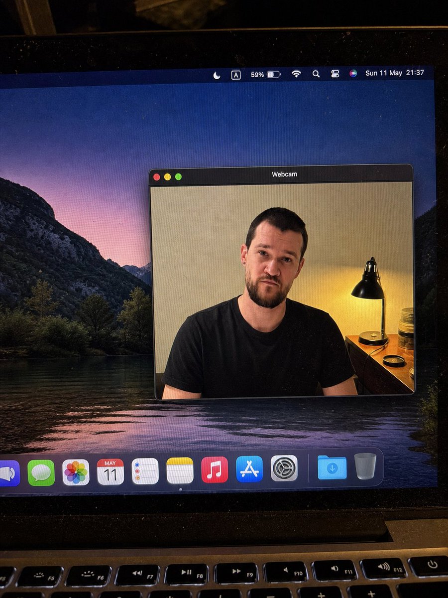 MacBook Webcam Window Photo