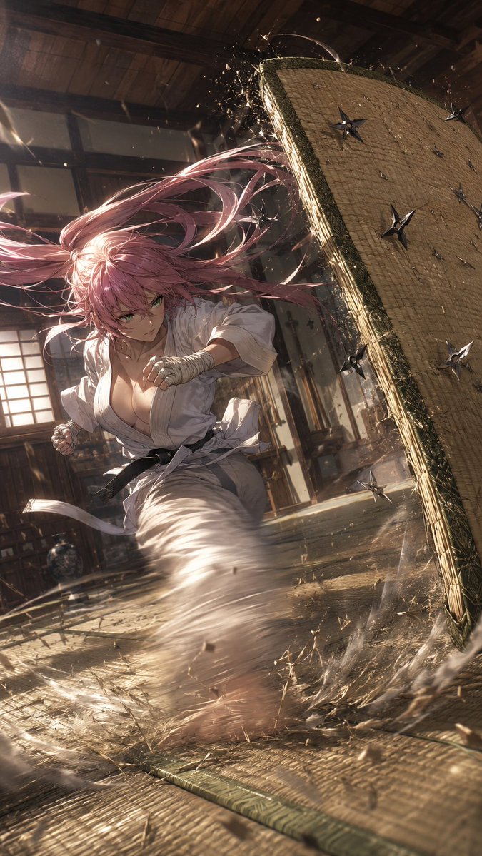 Pink-Haired Dojo Martial Artist