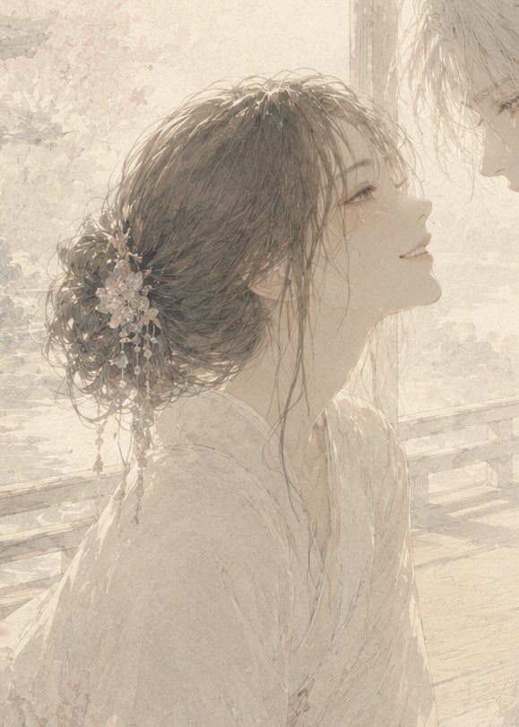 Censored Watercolor Romance Portrait