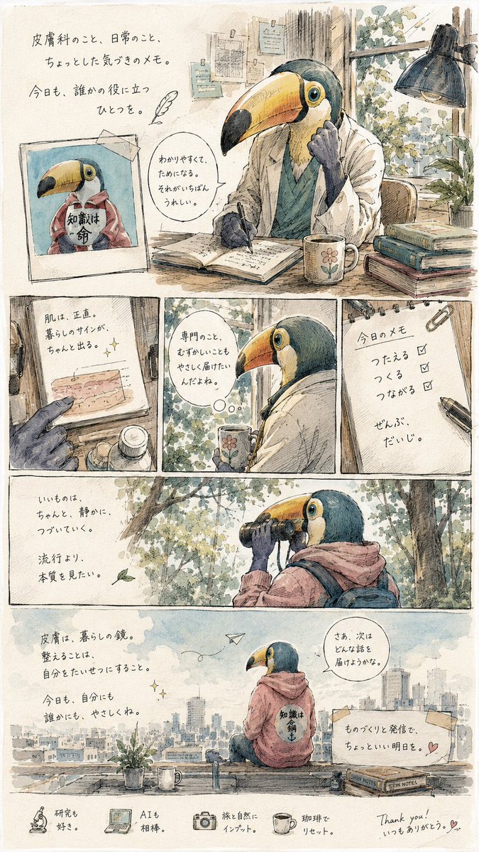 Toucan Dermatologist Diary Manga