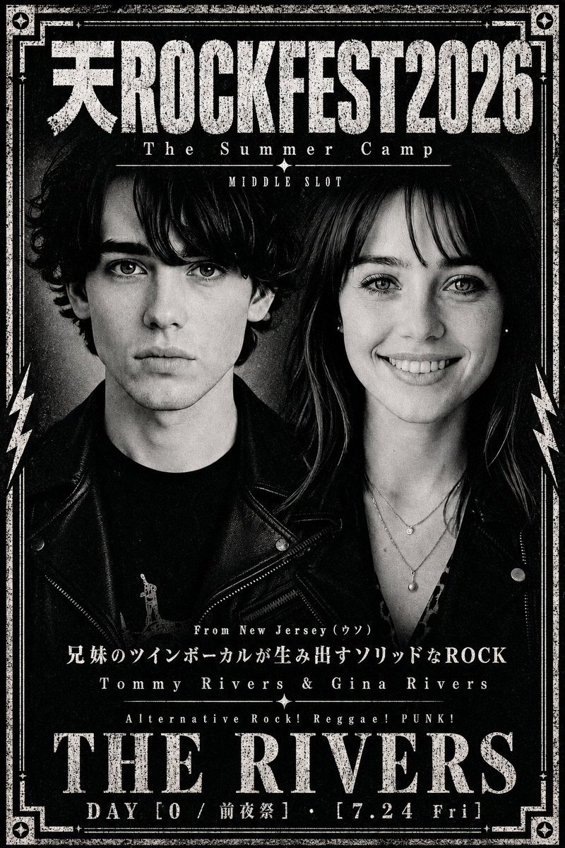 Distressed Rock Festival Artist Poster