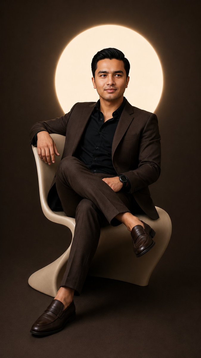 Cinematic Studio Suit Portrait