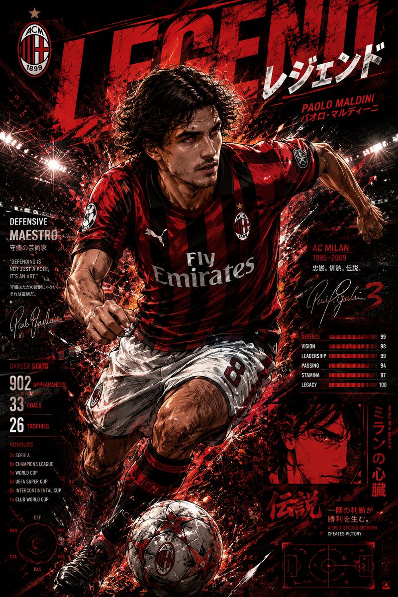 Anime Football Legend Poster