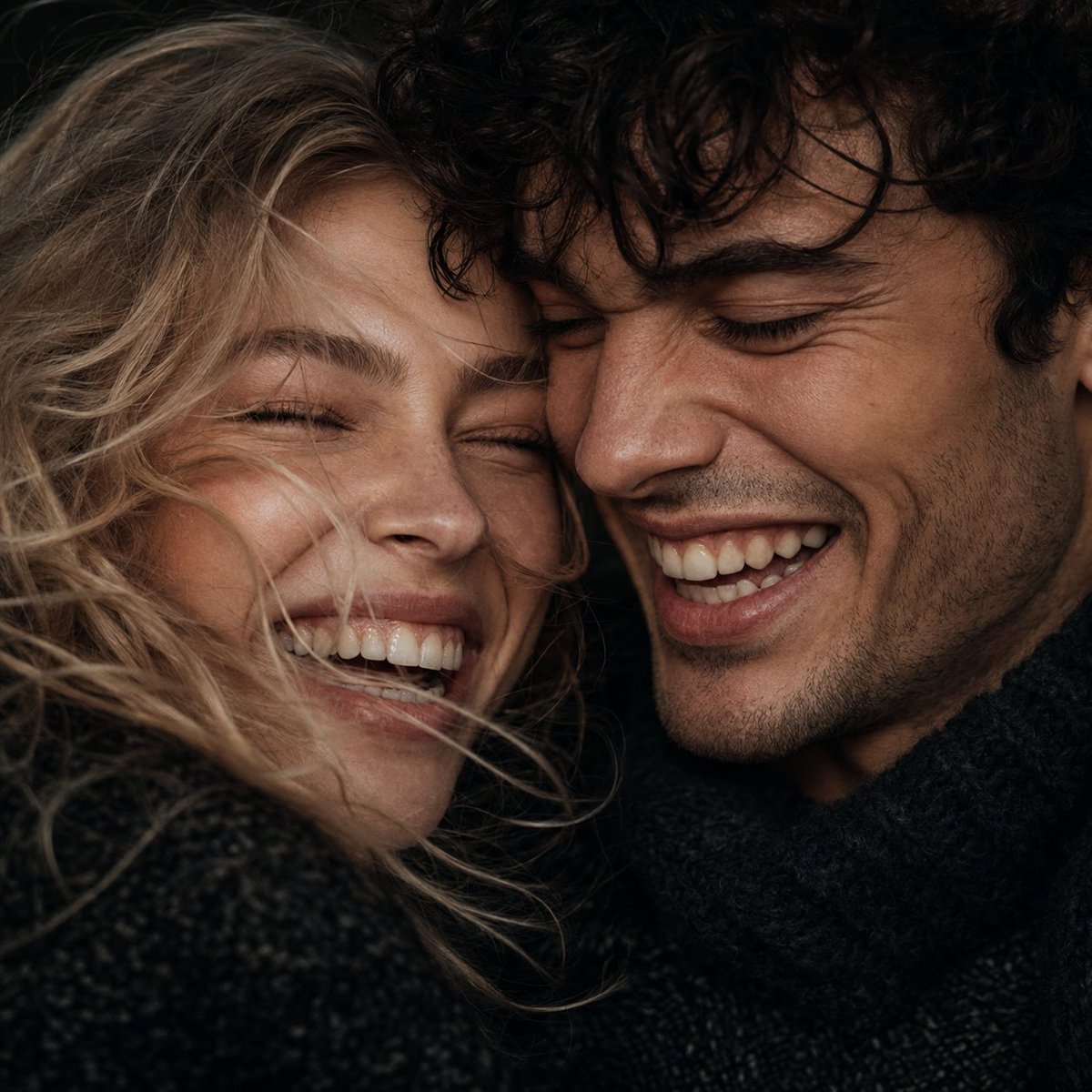 Macro Candid Couple Portrait