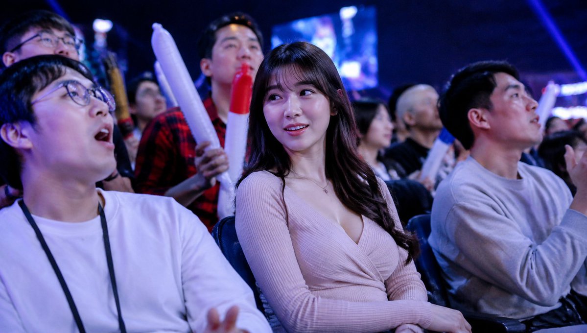 Blurred Esports Audience Crowd Shot