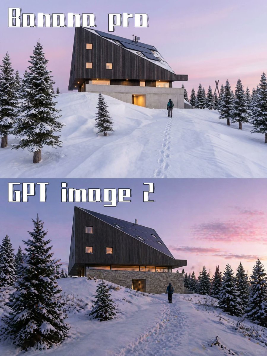 Two-Panel Snow Cabin Model Comparison