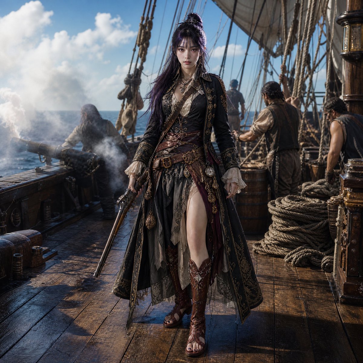 Cinematic Female Pirate Captain
