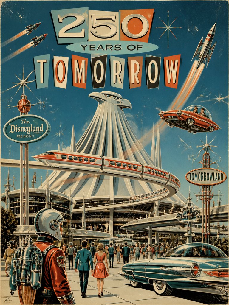 Tomorrowland Retro Streetwear Illustration