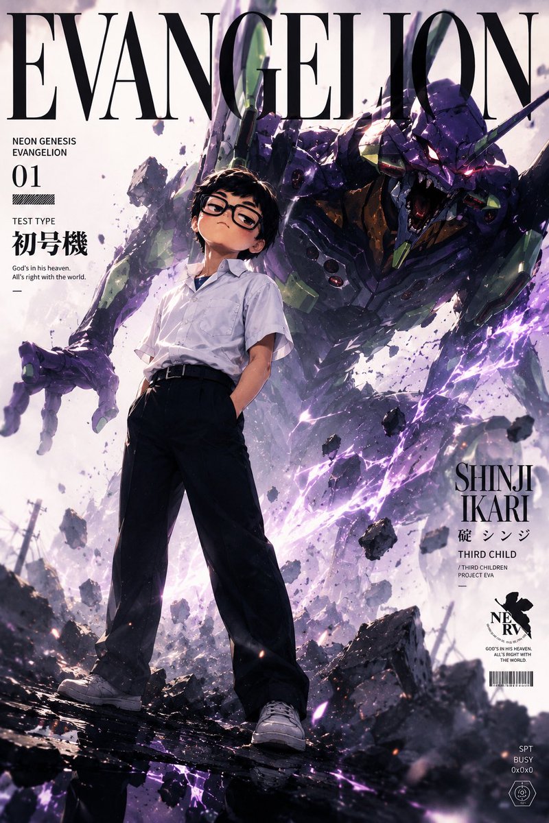 Evangelion Anime Magazine Cover