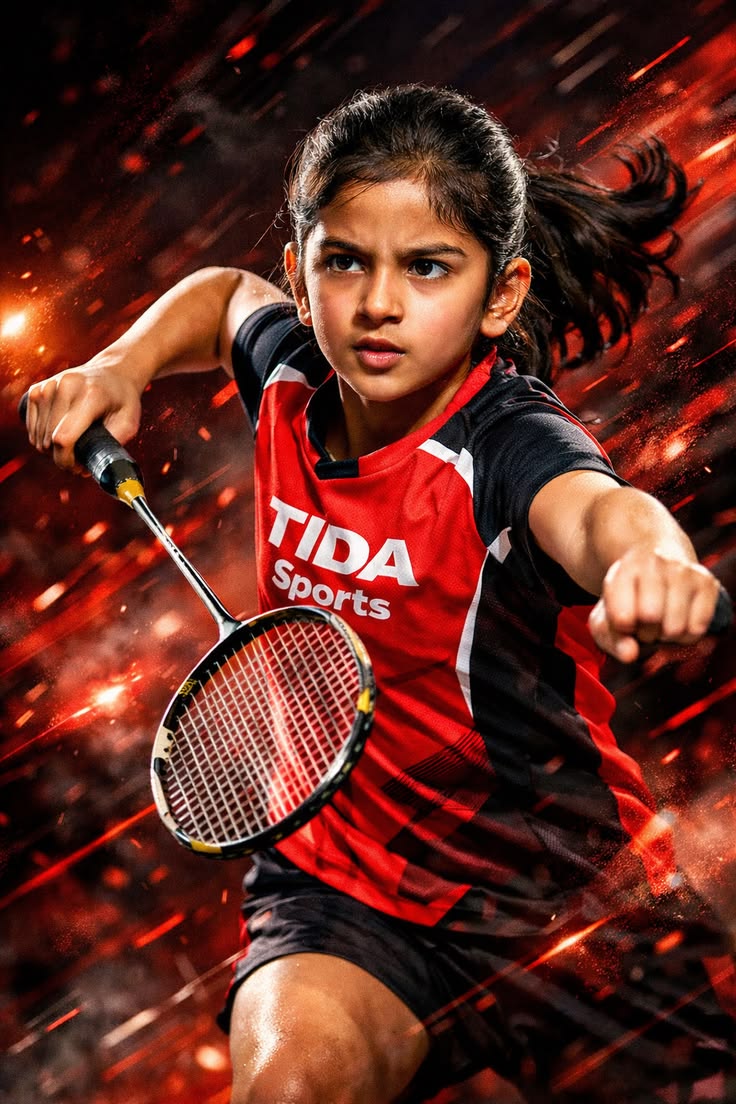 Dynamic Sports Action Portrait
