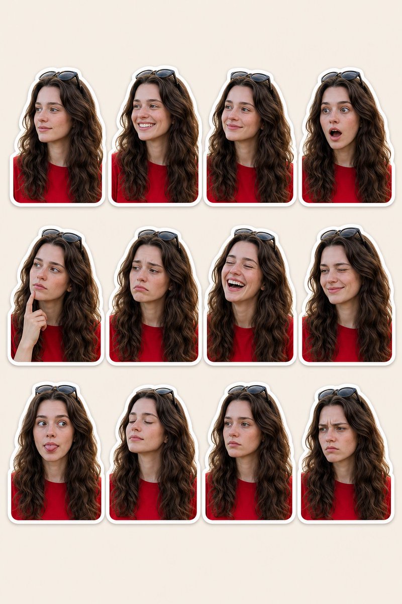 Woman Portrait Sticker Pack