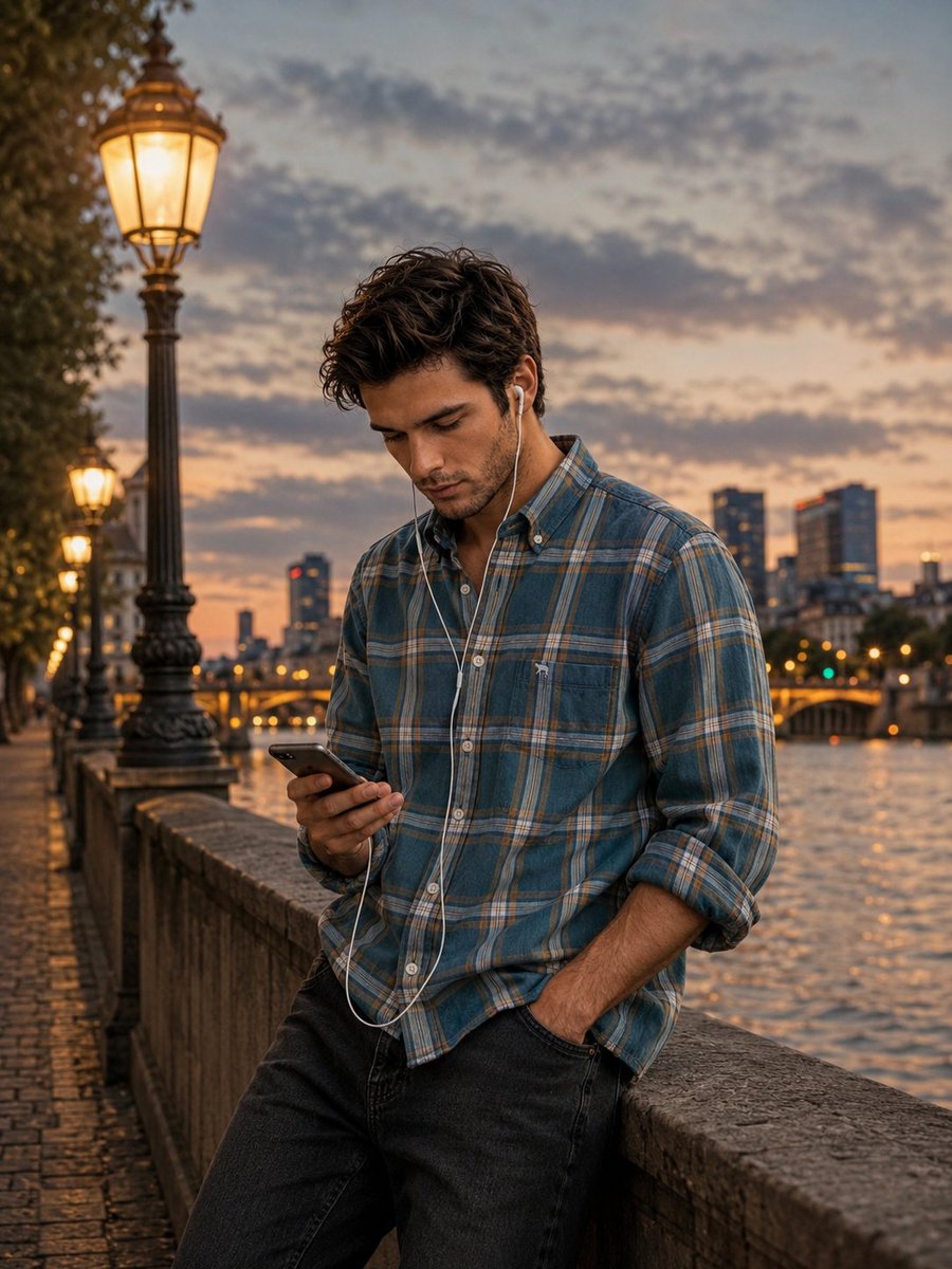 Blue Hour Riverside Portrait