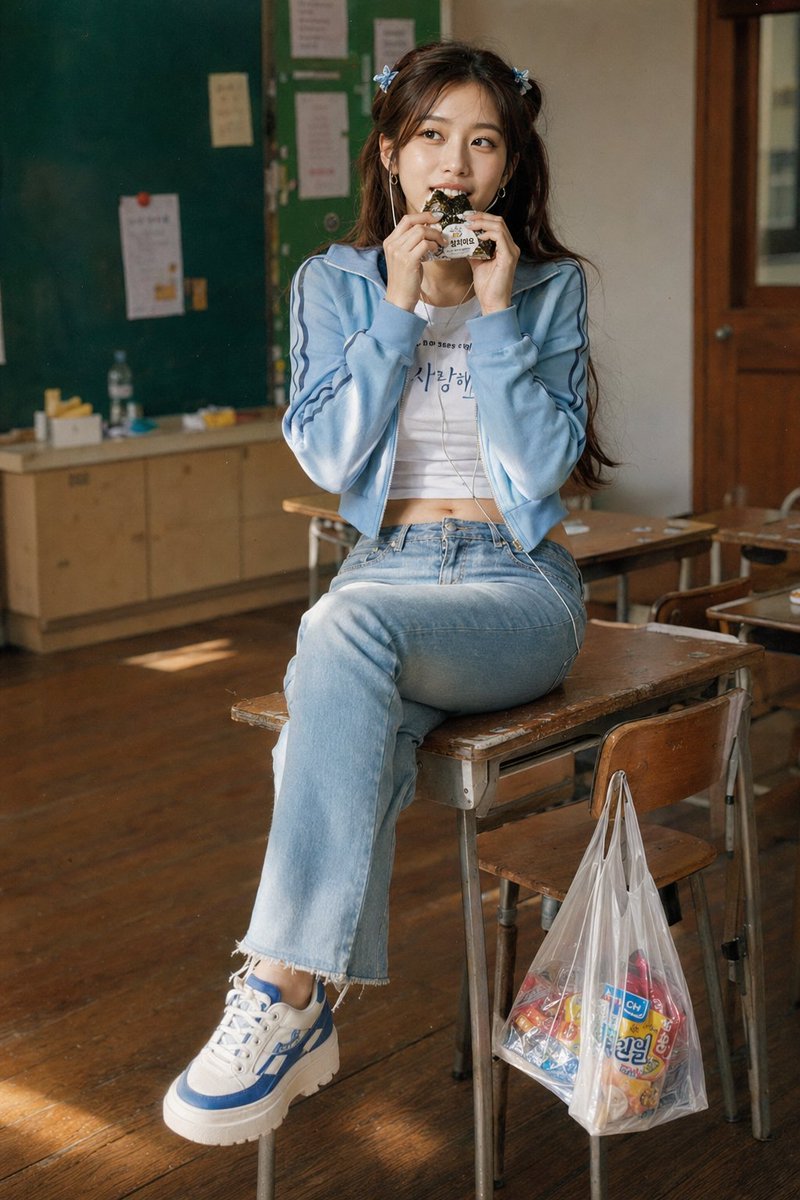 Korean Youth Y2K Classroom Candid