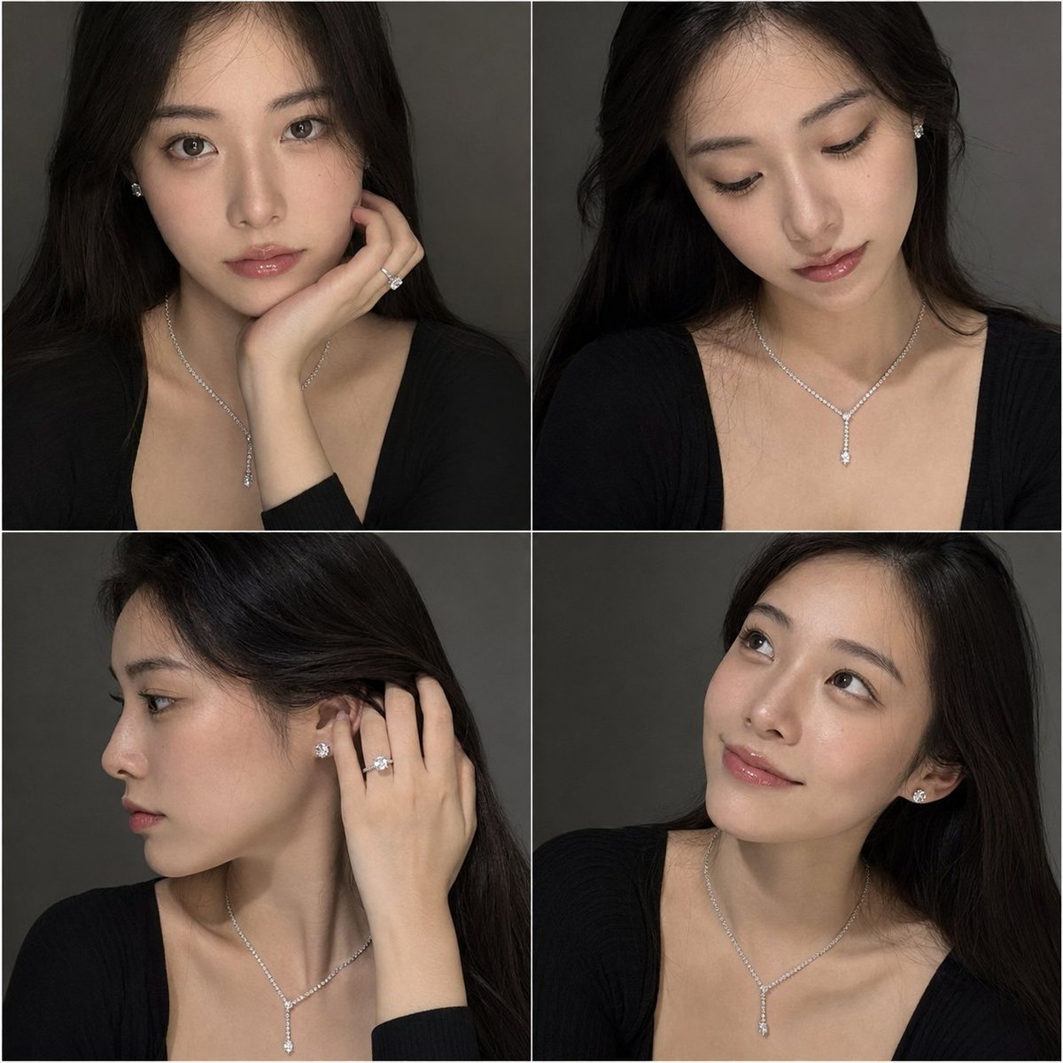 Luxury Jewelry Portrait Grid