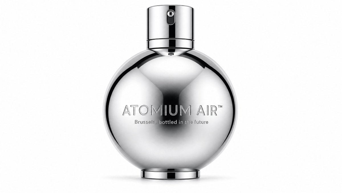 Atomium Air Chrome Perfume Bottle