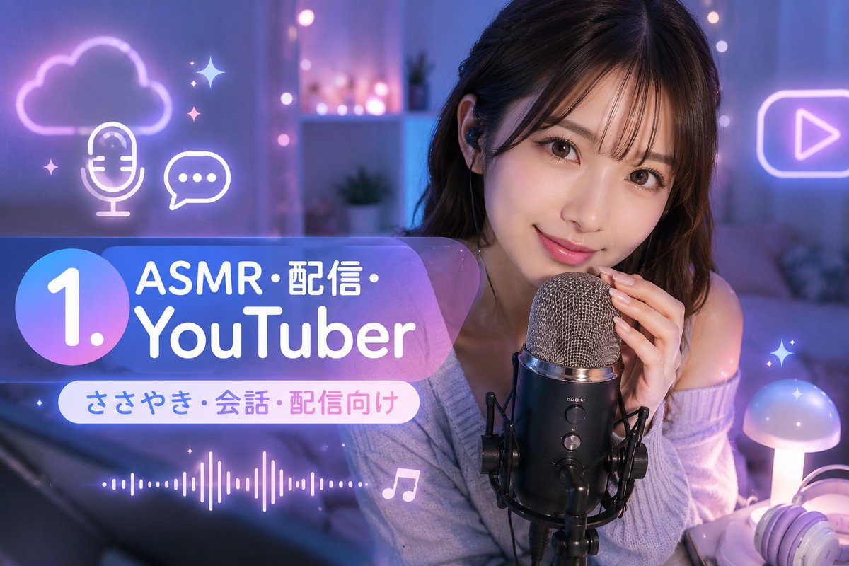 ASMR YouTuber Thumbnail