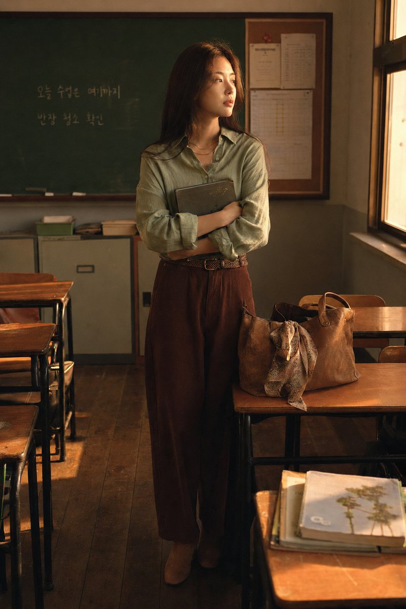 Classroom Window Melancholy Portrait