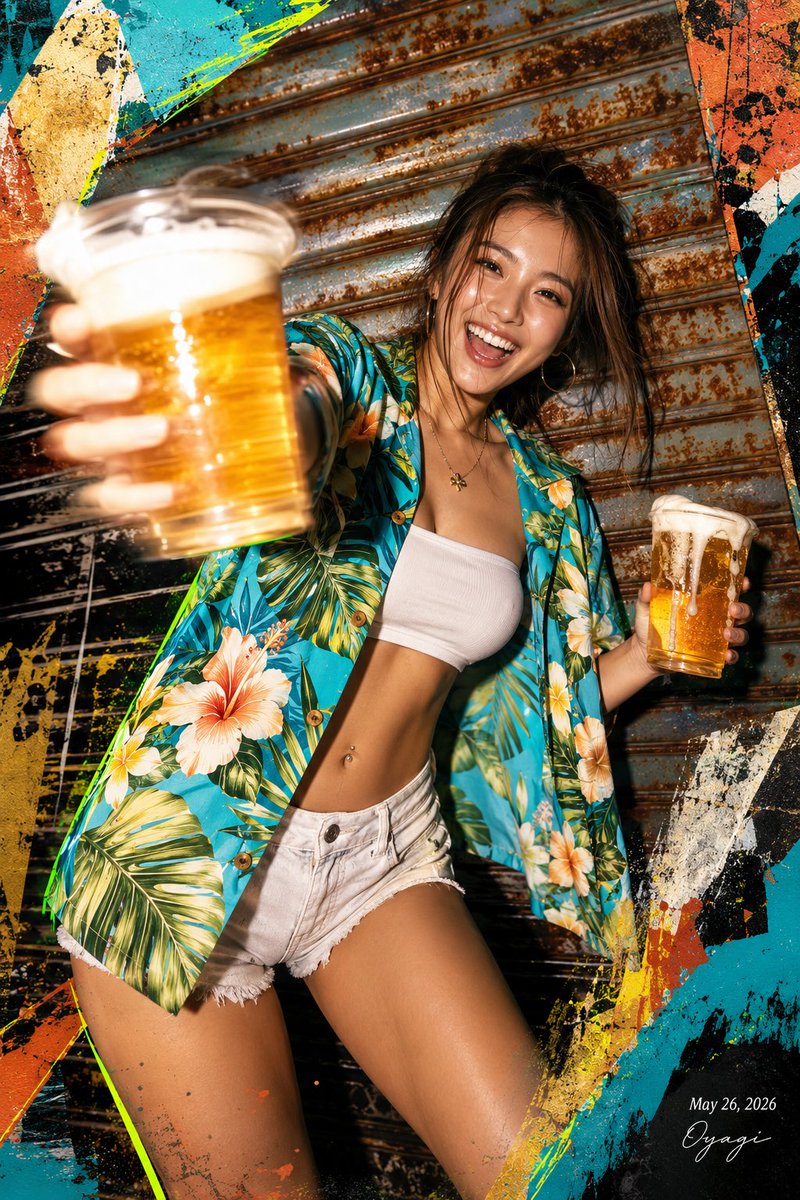 Tropical Beer Party Poster
