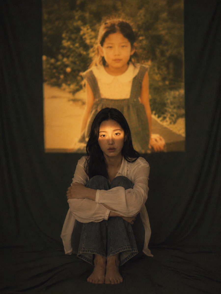 Vintage Film Projection Portrait