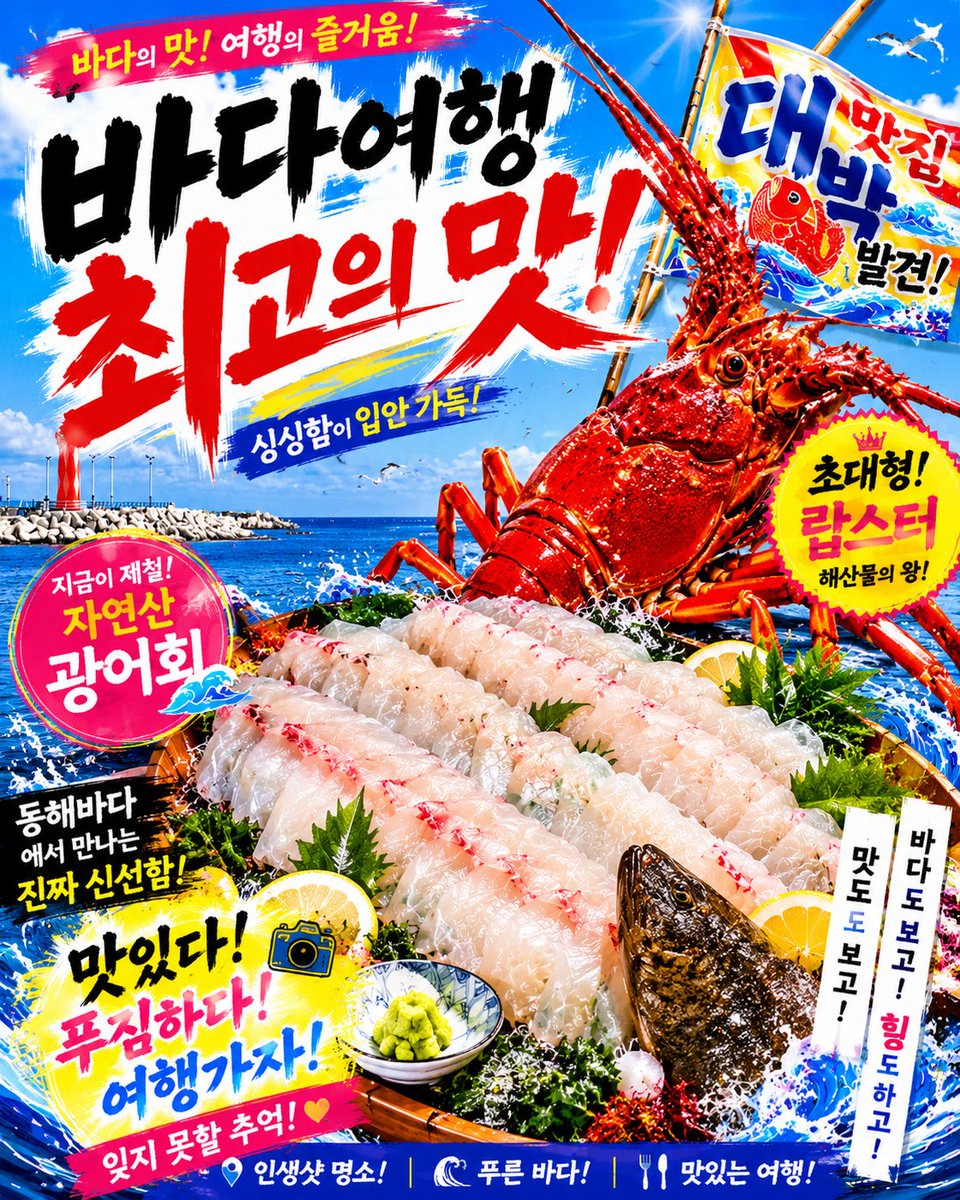 Korean Seafood Restaurant Poster