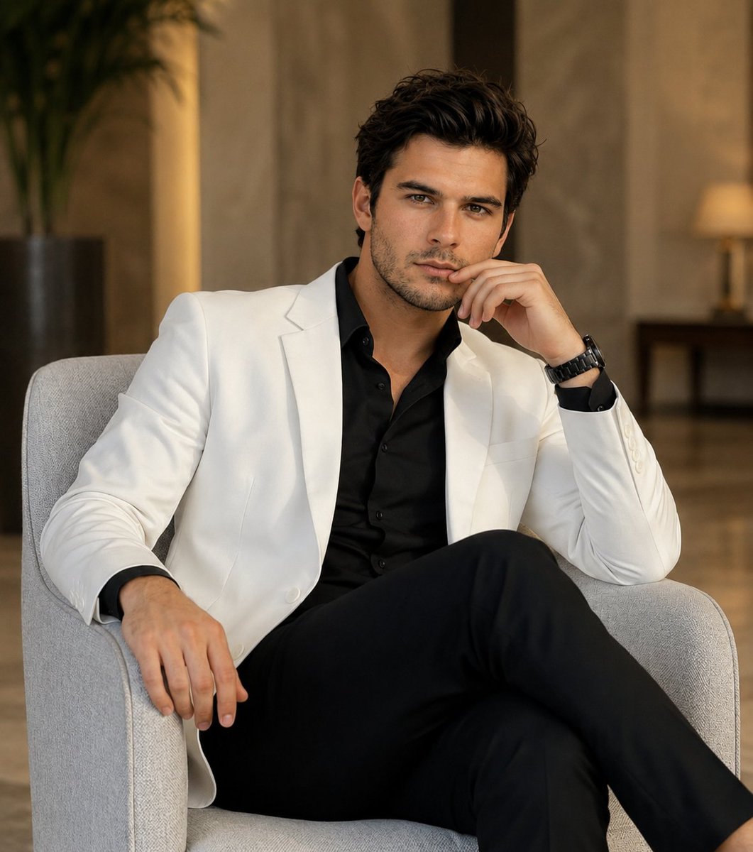 Luxury Fashion Hotel Lobby Portrait
