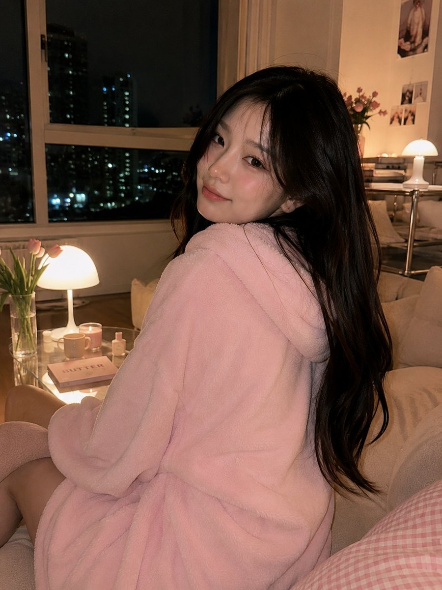 Cozy Korean Apartment Living Room Portrait