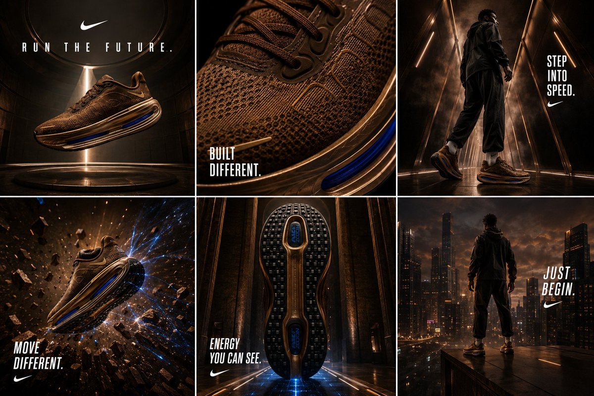 Nike Vomero Future Campaign Master Prompt