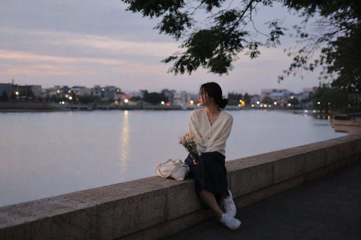 Peaceful Summer Riverside Evening