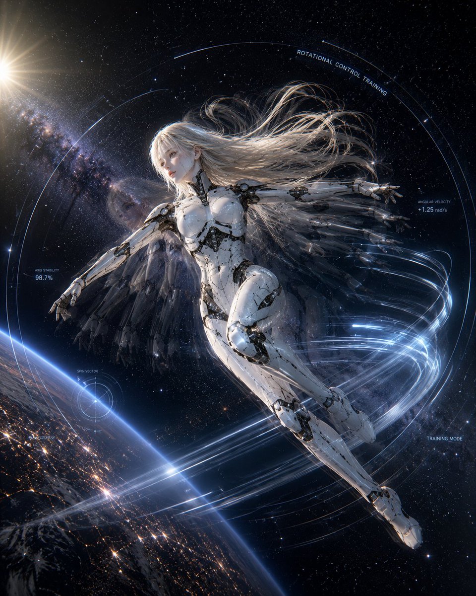 Spaceship Female Android Concept