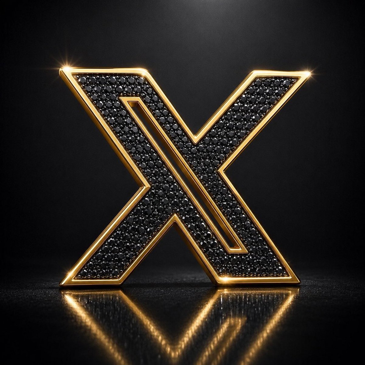 Luxury Diamond X Logo