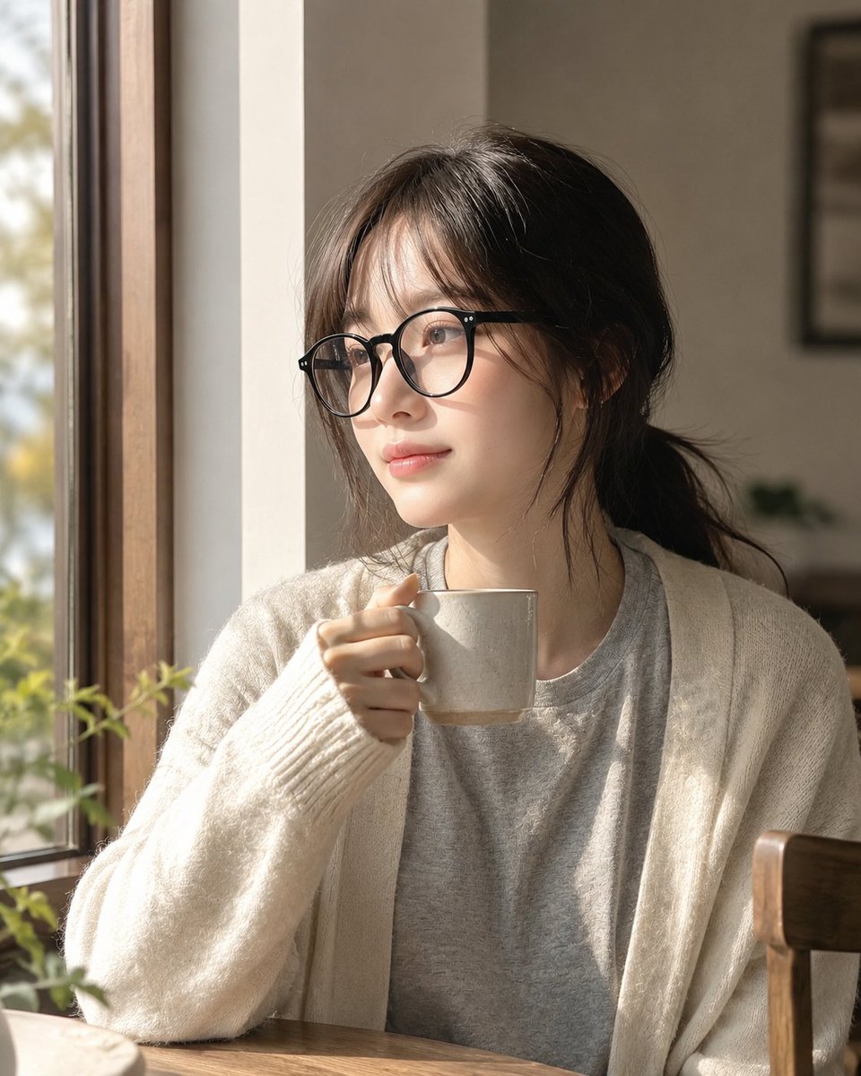 Cozy Window Portrait With Privacy Block