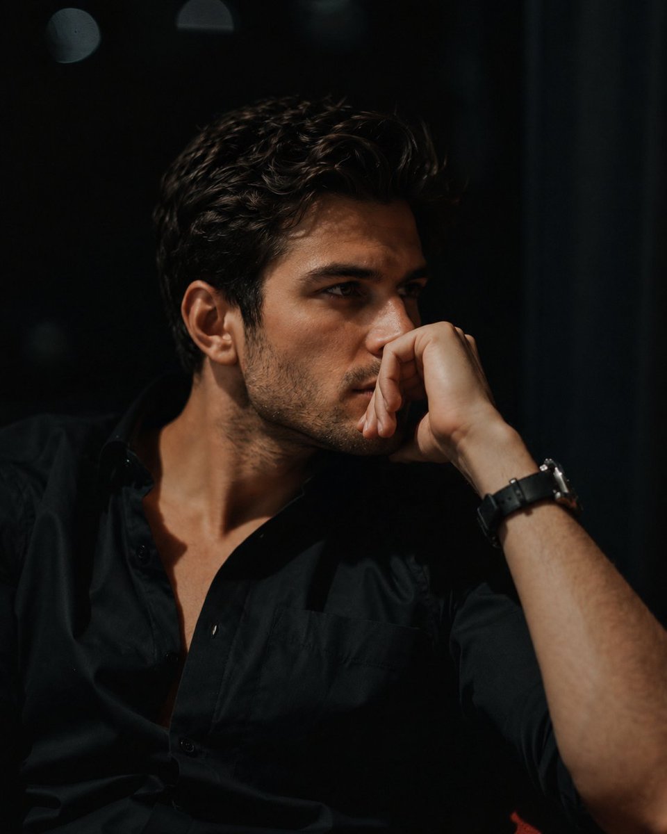 Cinematic Moody Lounge Portrait