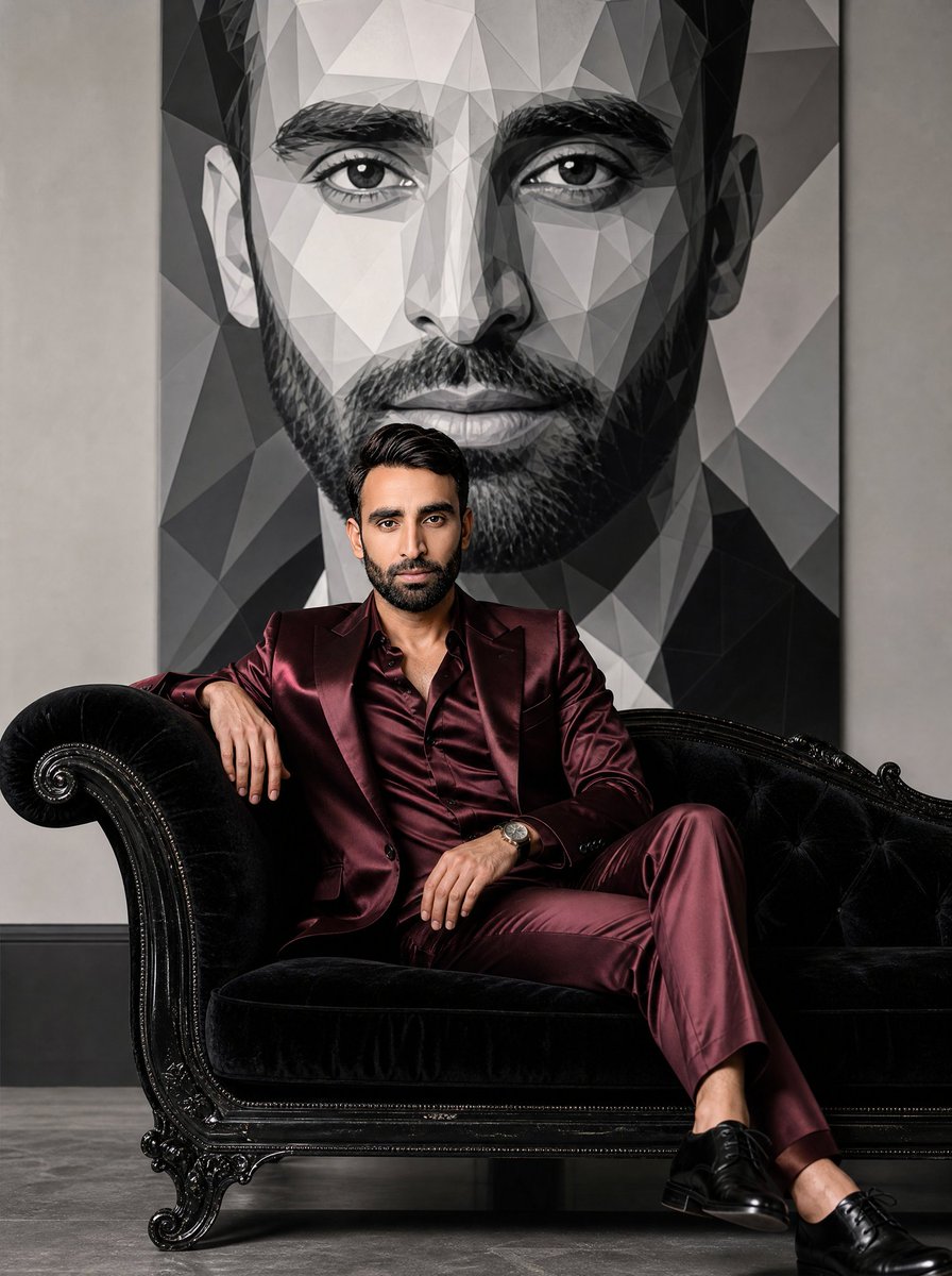 Luxury Fashion Mural Portrait