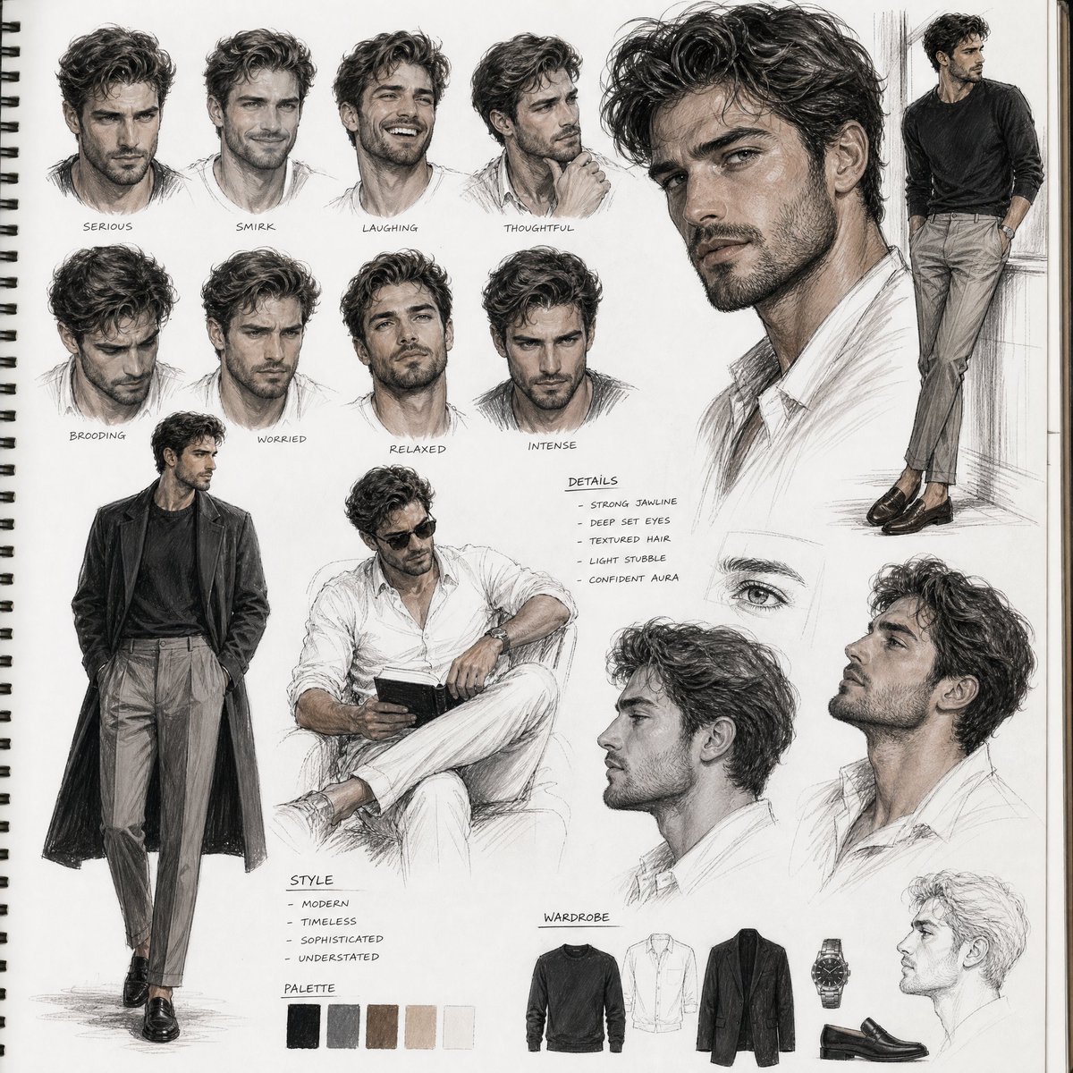 Sketchbook Character Study Board