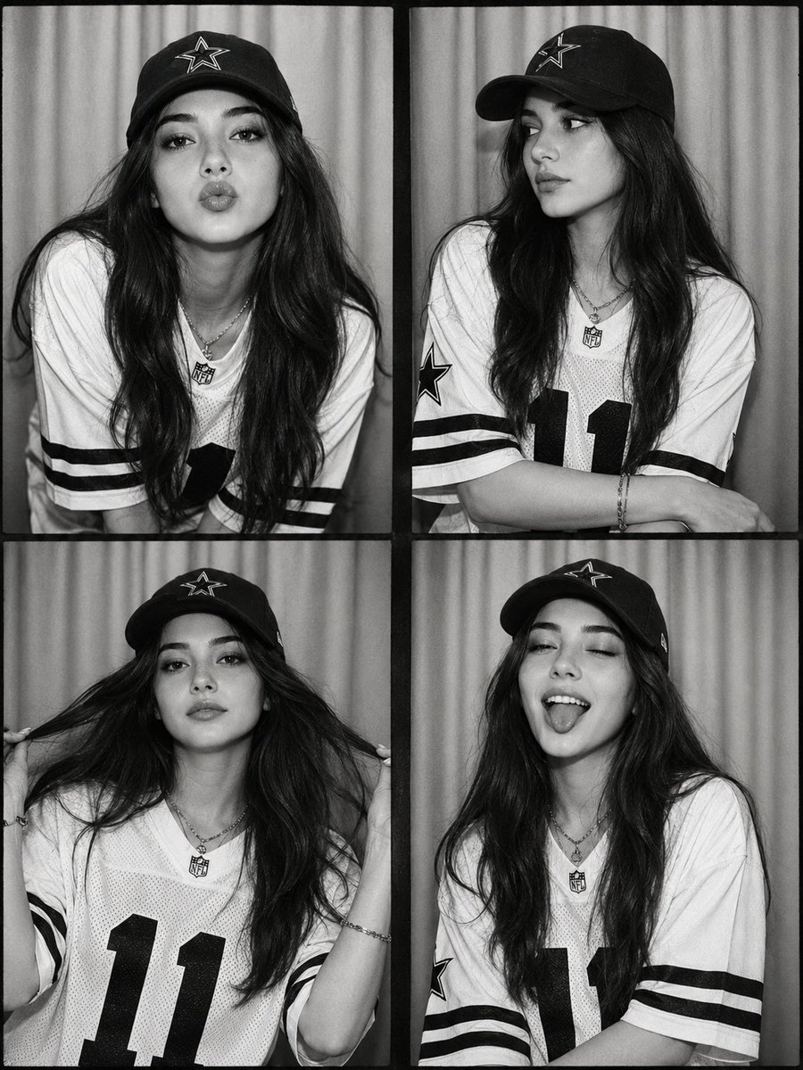 Black and White Photobooth Collage