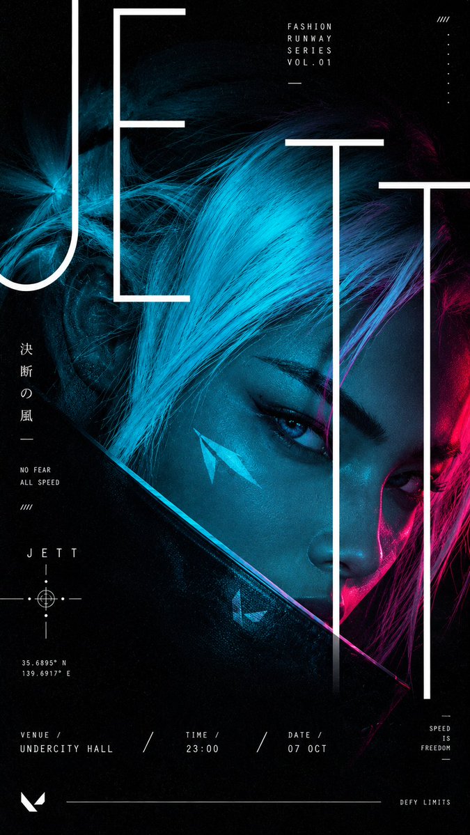 Cyberpunk Runway Fashion Poster