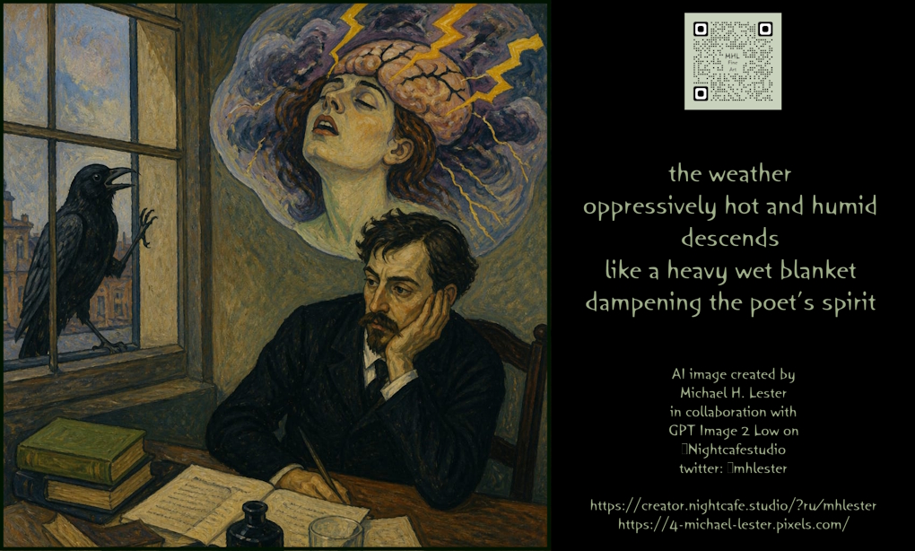 Oppressive Weather Poet Poster