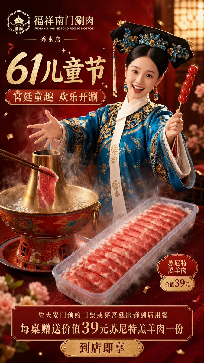 Chinese Hotpot Children’s Day Poster