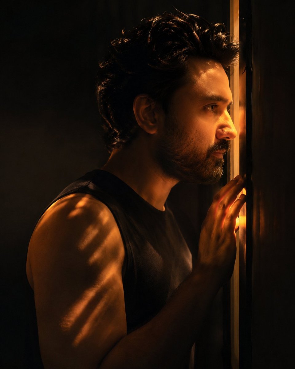 Chiaroscuro Cinematic Male Portrait